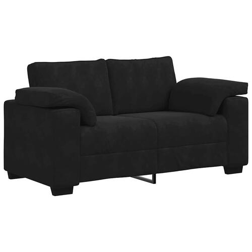 3 personers sofa med hynder velour sort
