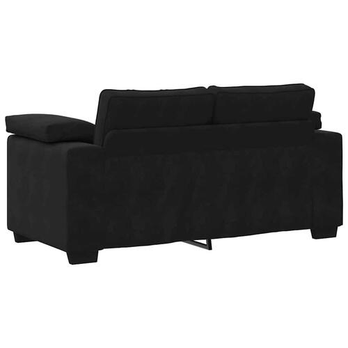 3 personers sofa med hynder velour sort