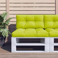 Pallehynde 80x40x12 cm stof lysegrøn