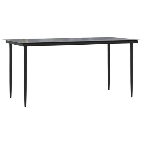 Spisebordssæt til haven 7 dele med hynder polyrattan beige