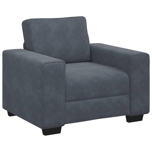Sofastol 60 cm fløjl mørkegrå