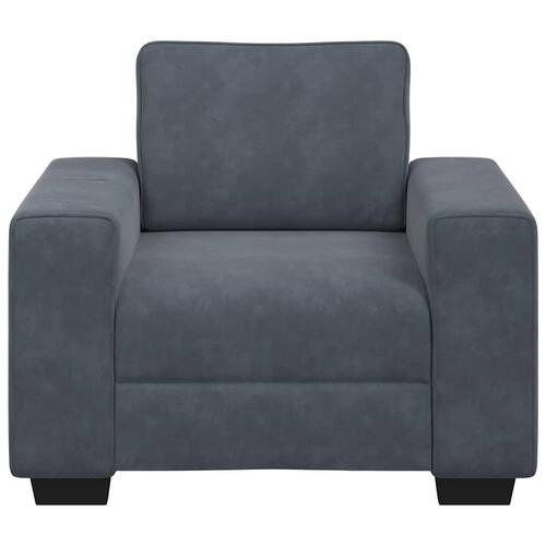 Sofastol 60 cm fløjl mørkegrå