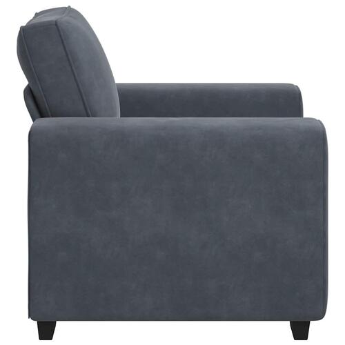 Sofastol 60 cm fløjl mørkegrå