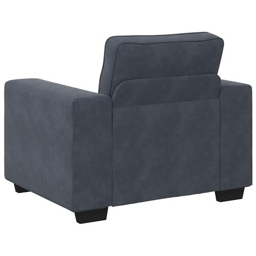 Sofastol 60 cm fløjl mørkegrå