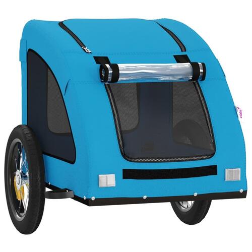 Cykeltrailer til kæledyr oxfordstof og jern blå