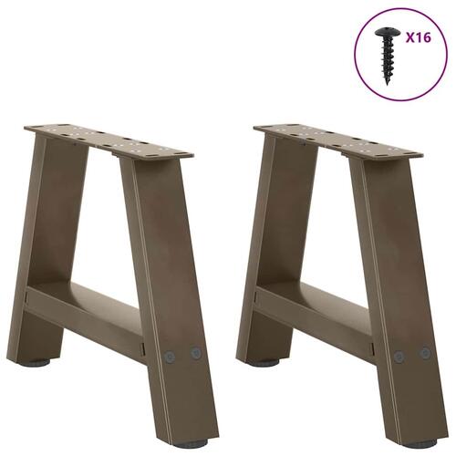 Sofabordben A-formet 2 stk 30x(30-31) cm stål