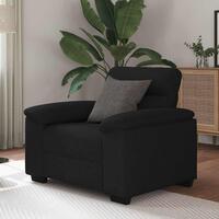 Lænestol 60 cm stof sort