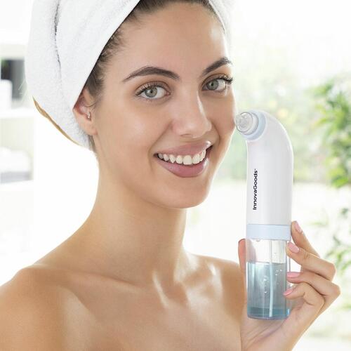 Genopladelig ansigtsrens Hydro-cleanser til rensning af urenheder i ansigtet InnovaGoods Hyser Hvid (OUTLET B)