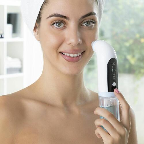 Genopladelig ansigtsrens Hydro-cleanser til rensning af urenheder i ansigtet InnovaGoods Hyser Hvid (OUTLET B)