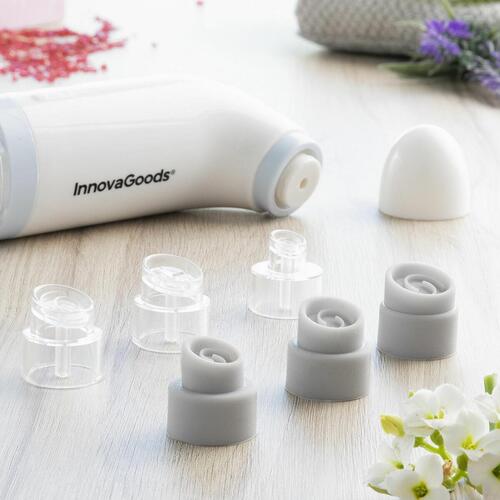 Genopladelig ansigtsrens Hydro-cleanser til rensning af urenheder i ansigtet InnovaGoods Hyser Hvid (OUTLET B)