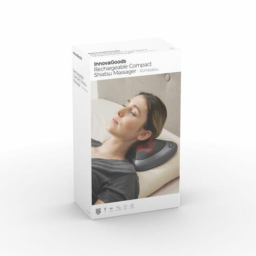 Kompakt, genopladeligt shiatsu-massageapparat InnovaGoods (OUTLET B)