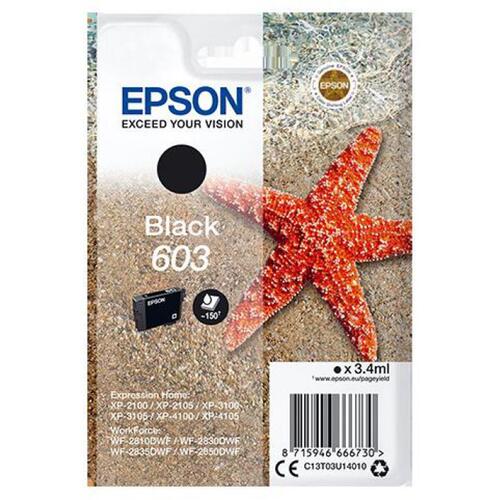 Original blækpatron Epson 603 Sort