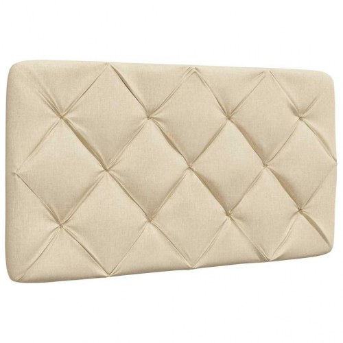 Sengeramme uden madras 90x190 cm stof cremefarvet