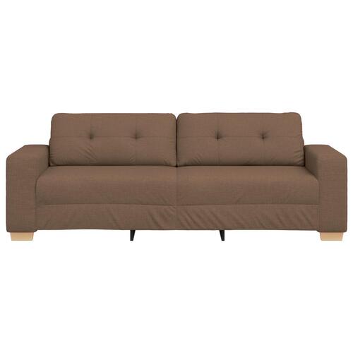 Brun Polyester Stof, Træramme Stor Aftagelige Betræk Stor Sofa