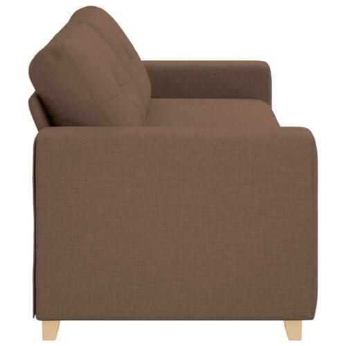Brun Polyester Stof, Træramme Stor Aftagelige Betræk Stor Sofa