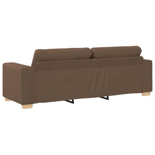 Brun Polyester Stof, Træramme Stor Aftagelige Betræk Stor Sofa