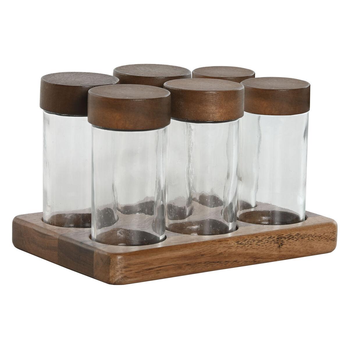 Krydderihylde med glas - 90 ml, 17 × 12 × 10,5 cm