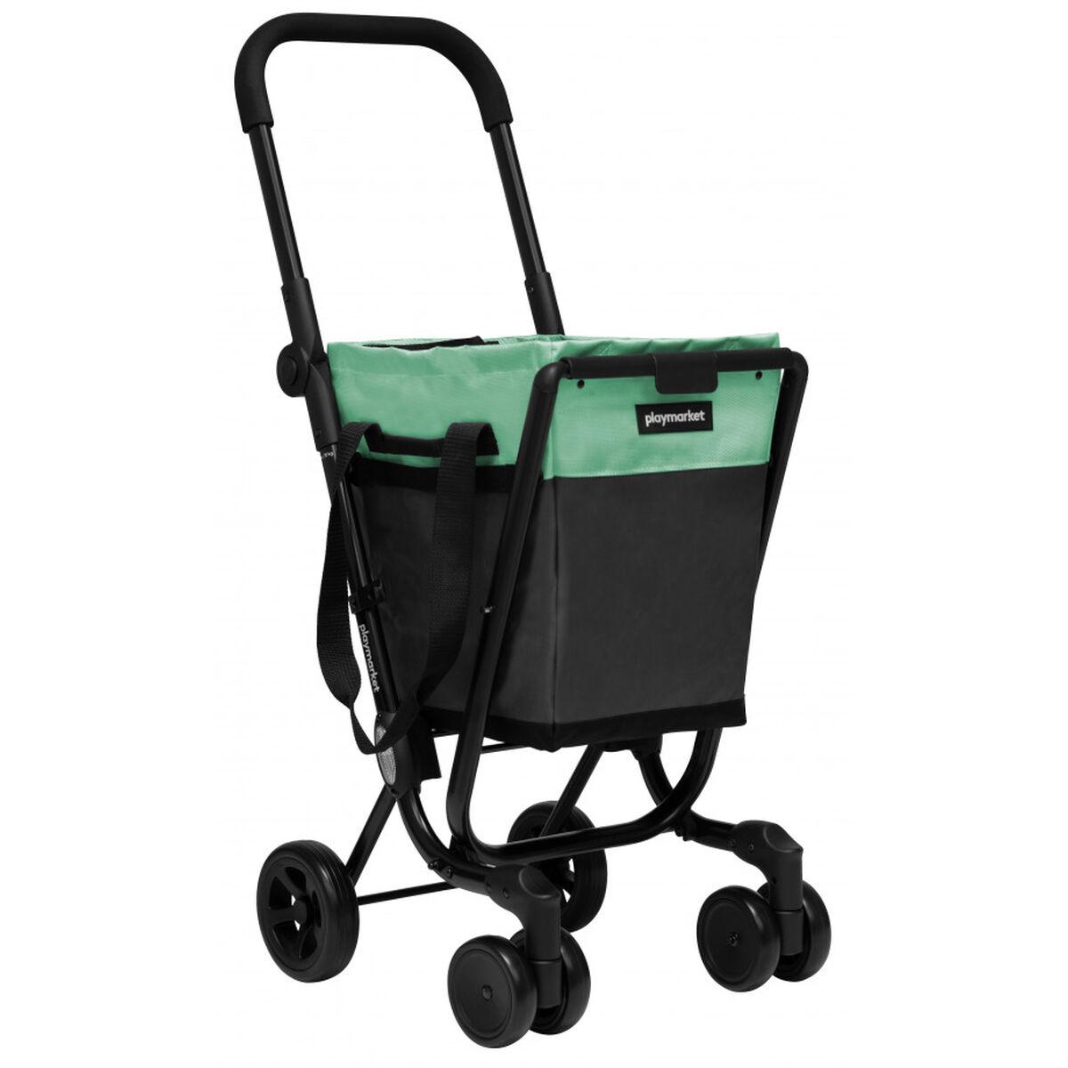 PLAY Easy Go indkøbstrolley - Grey/Aquamarin, 40 l