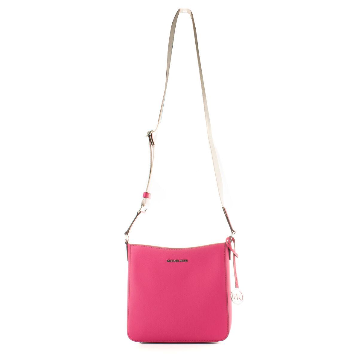 Michael Kors crossbody skuldertaske - Dragonfruit pink, 22 × 20 × 7 cm