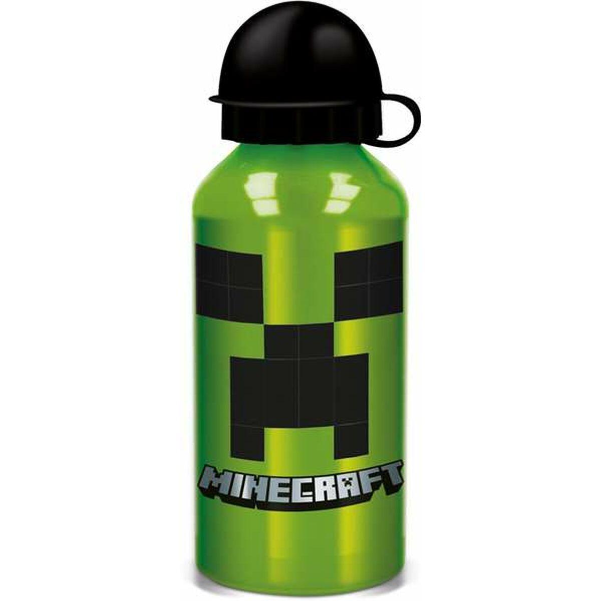 Vandflaske Minecraft Creeper - grøn, 400 ml (silikone/aluminium)