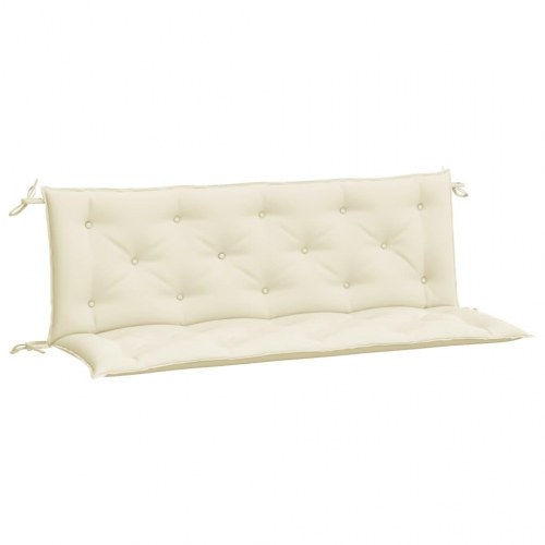 Hyndesæt til havebænk 2 stk. 150 x 50 x 7 cm - cremefarvet
