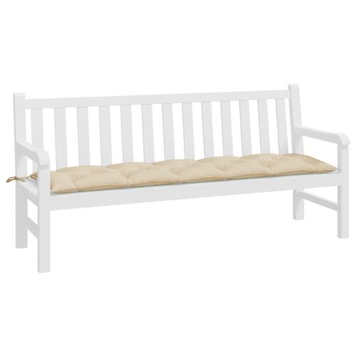 Hynde til havebænk 180x50x7 cm oxfordstof beige