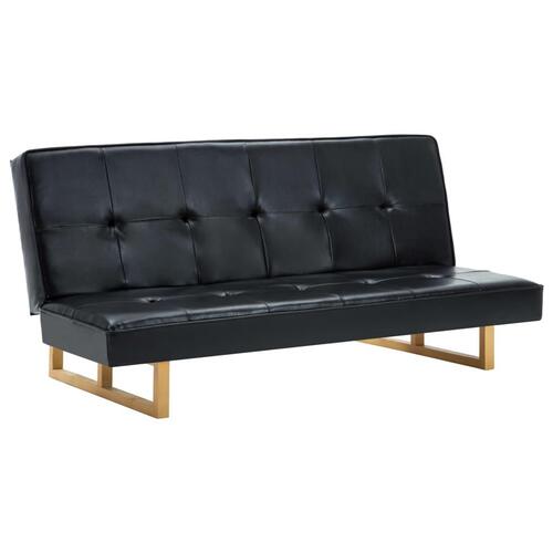 Sovesofa kunstlæder sort