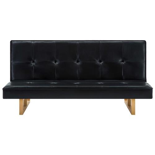 Sovesofa kunstlæder sort