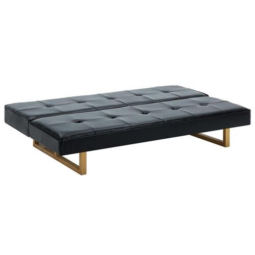 Sovesofa kunstlæder sort