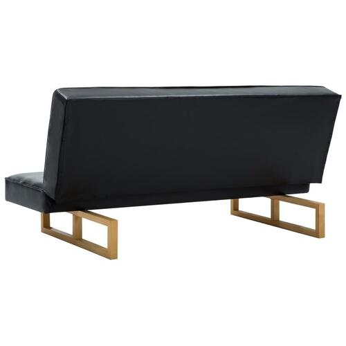 Sovesofa kunstlæder sort