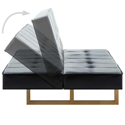 Sovesofa kunstlæder sort