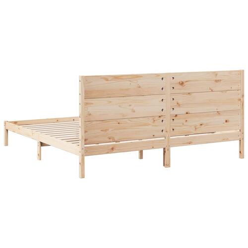 Ekstra lang sengeramme uden madras 200x220 cm massivt træ