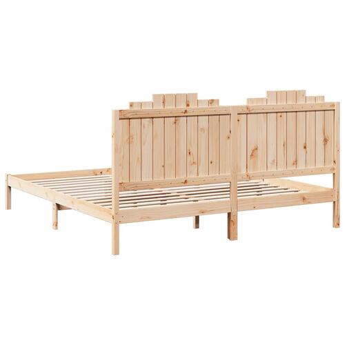 Ekstra lang sengeramme uden madras 180x210 cm massivt træ
