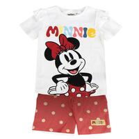 Sæt med tøj Minnie Mouse Koral 4 år