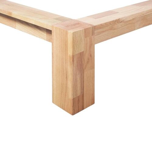 Sengestel massivt egetræ 160 x 200 cm