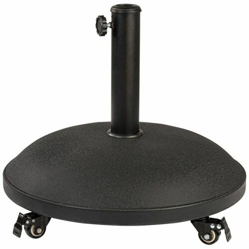 Fod for strandparasol Colorbaby 25 kg Med hjul Sort Stål Cement