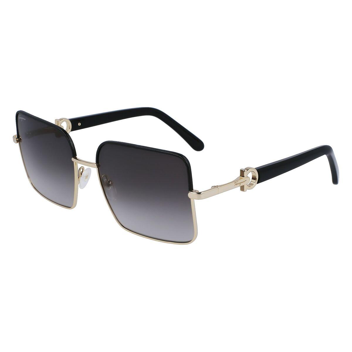 Salvatore Ferragamo SF302SL damessolbriller - ø 60 mm, guld/sort