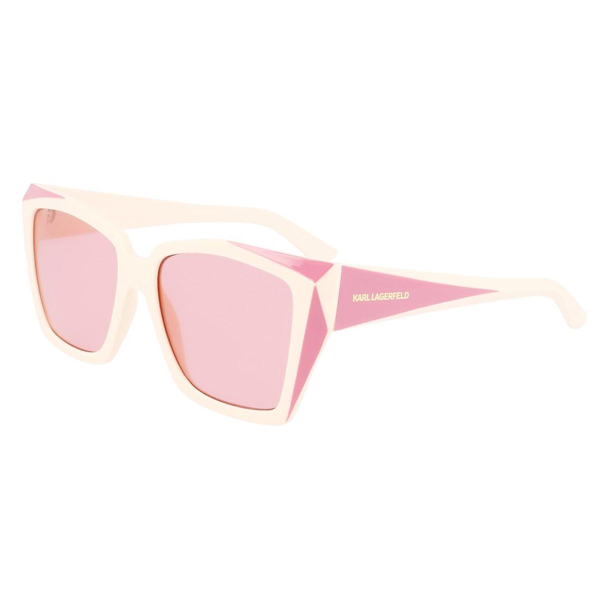 Karl Lagerfeld KL6072S-5516104 damesolbriller - Ø 55 mm, hvid/rosa
