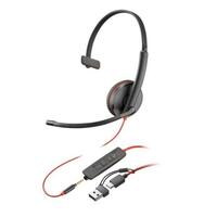 Hovedtelefoner Poly 8X227AA Sort