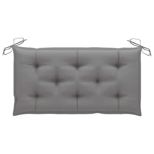 2-personers gyngesofa med palmeblade og hynde 202 cm bambus
