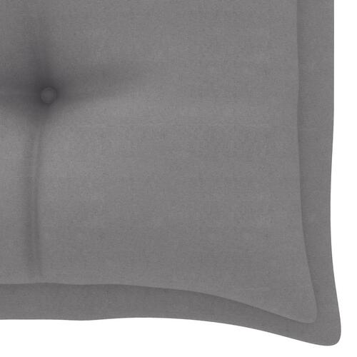 2-personers gyngesofa med palmeblade og hynde 202 cm bambus