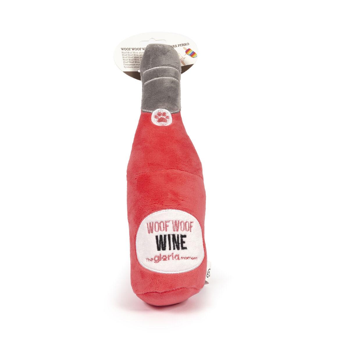 Gloria plush hundelegetøj - Woof Woof Wine, pink, med lyd