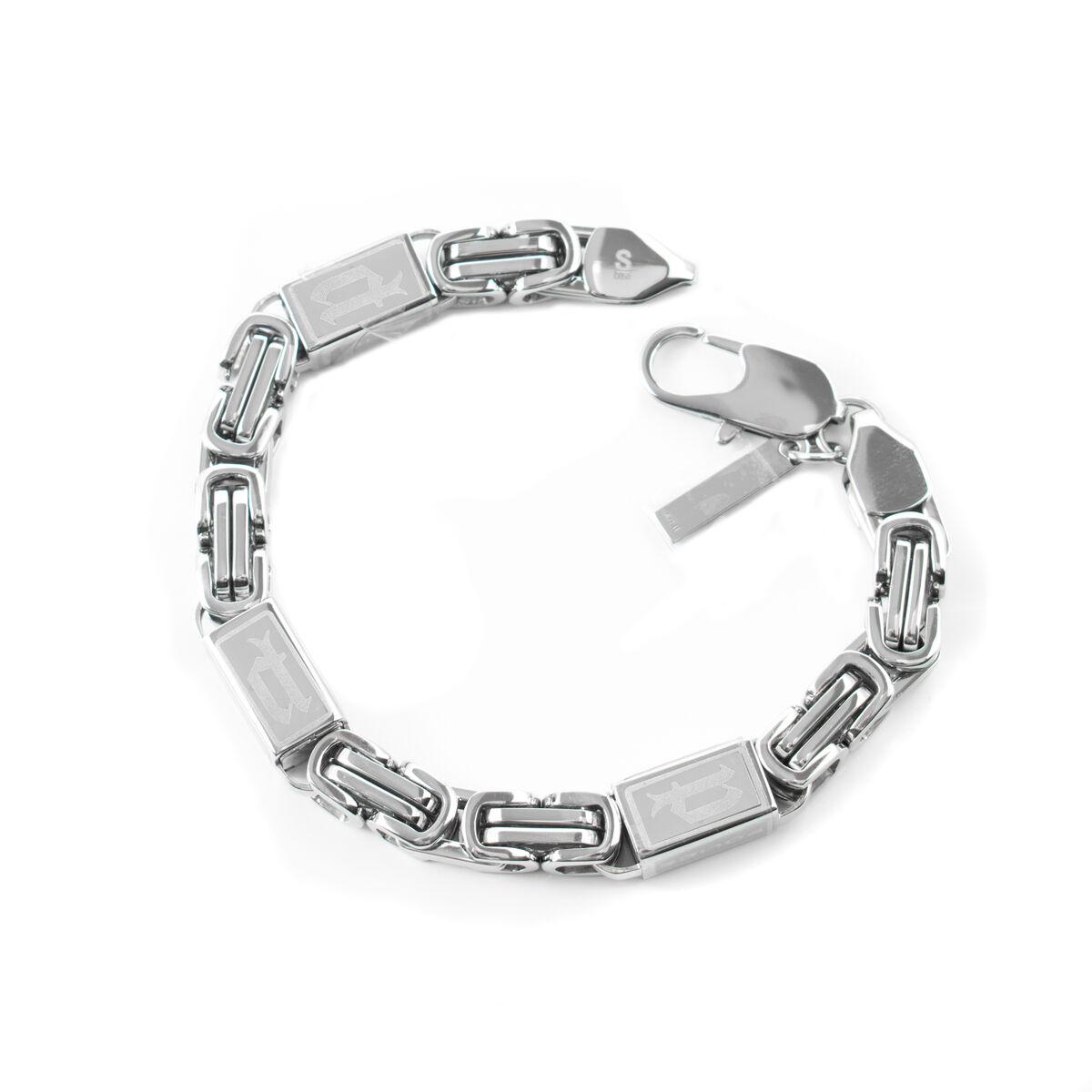 Police armbånd til mænd i rustfrit stål - 18 cm (PJ.24654BSS01-S)