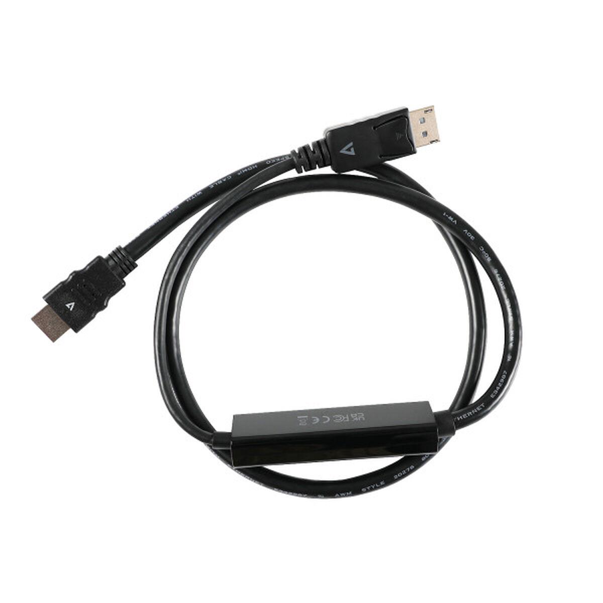 V7 DisplayPort til HDMI kabel - V7DP14HDMI21-1M-BLK