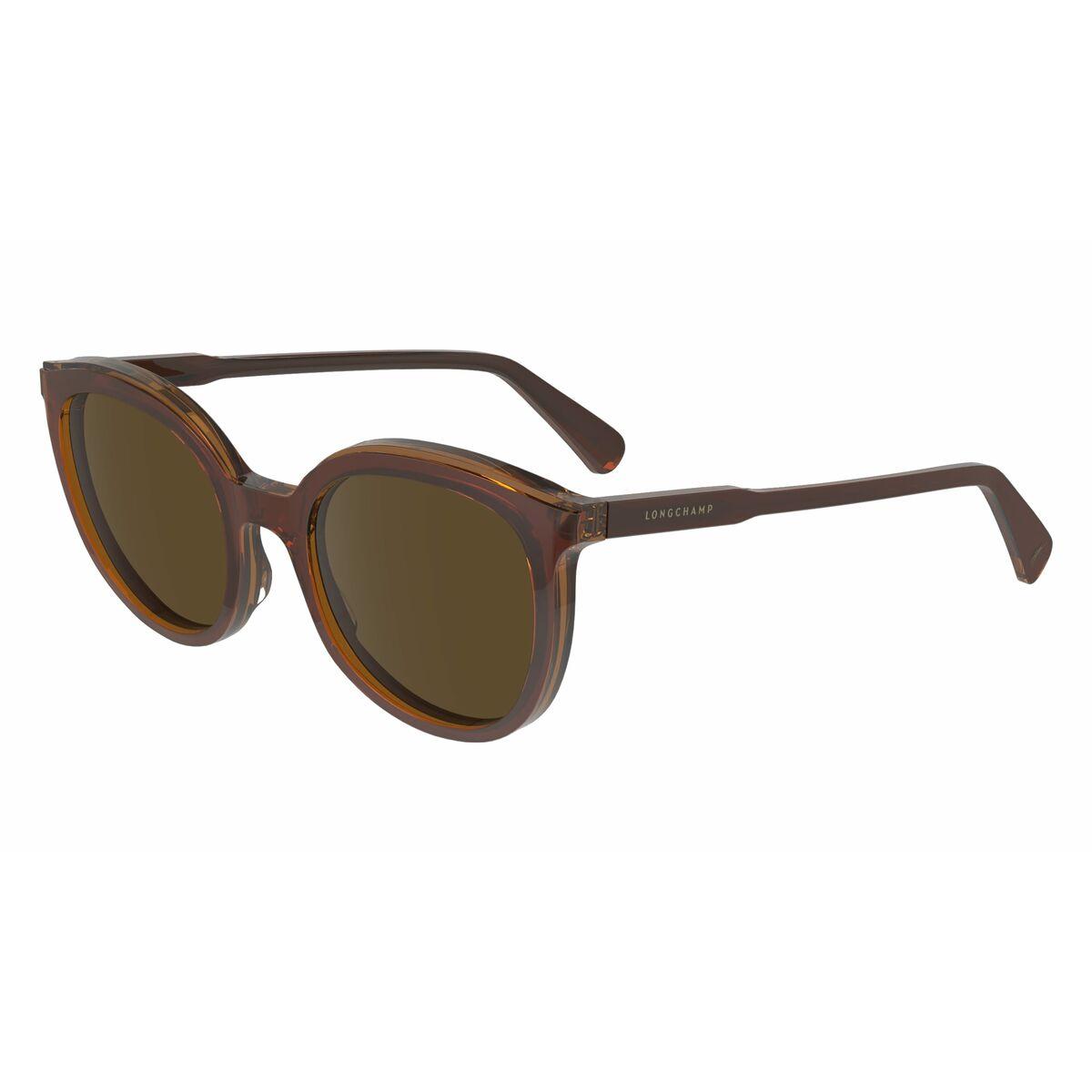Longchamp LO739S-5020206 solbriller til kvinder - brun, Ø 50 mm