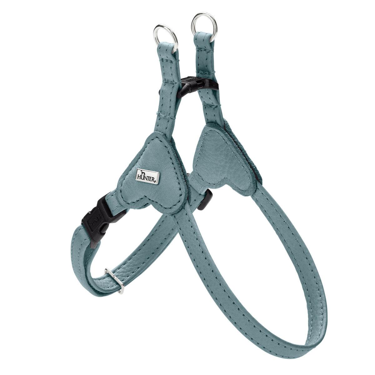 Hunter SOHO MINI hundesele - Blå læder, 33-39 cm