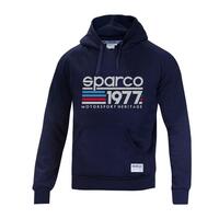 Hættetrøje til Mænd Sparco 1977 Mørkeblå M