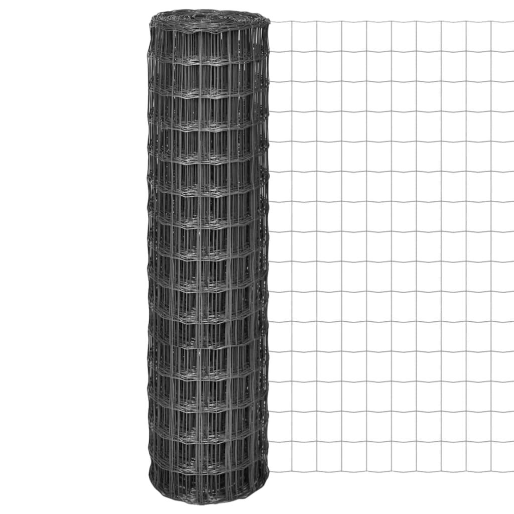 Eurohegn 10 x 1,5 m stål grå