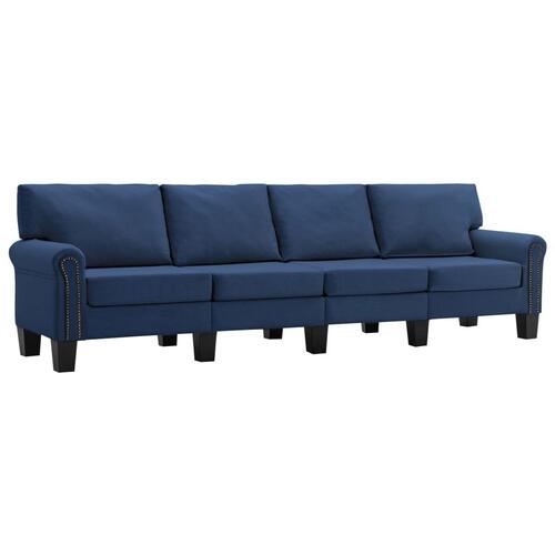4-personers sofa stof blå