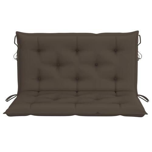 2-personers gyngesofa med palmeblade og hynde 202 cm bambus